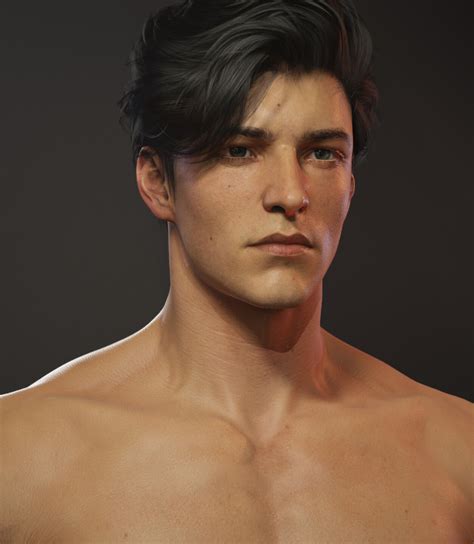 Artstation Man Body Force One Male Model Face Male Portrait Male