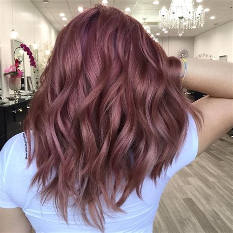 Rose Gold Hair Color Ideas Dark Light Shades Highlights
