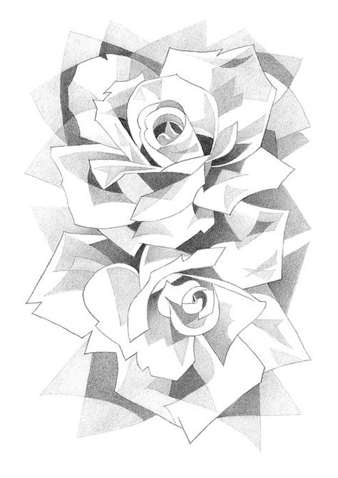 Roses Pencil Drawing 8 By Matthew Hack Flower Prints Art Pencil