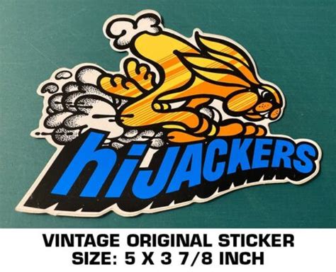 Hijackers Gabriel Shocks Vintage Original Vinyl Sticker Decal Racing
