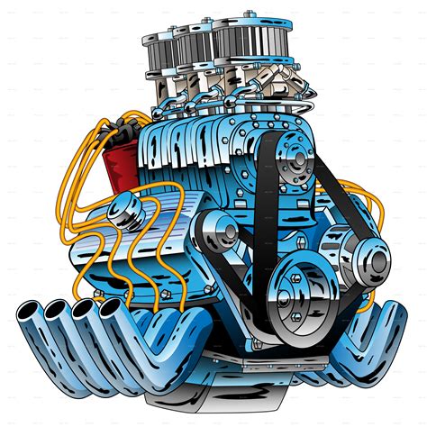 Car Engine Png V8 Hot Rod Engine Clipart Full Size Clipart