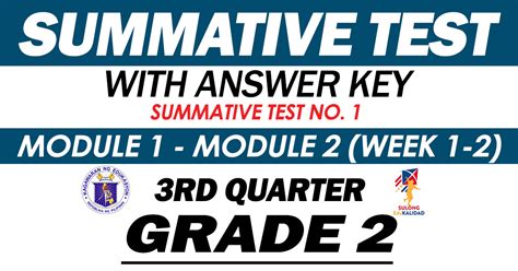 Grade 2 Summative Test No 1 Quarter 3 Modules 1 2 Guro Tayo