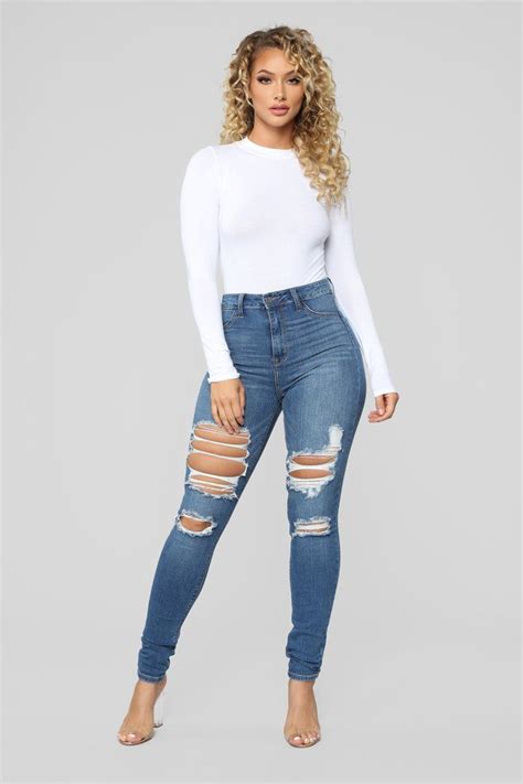 Ripped Fashion Nova Jeans Outfits All Are Here