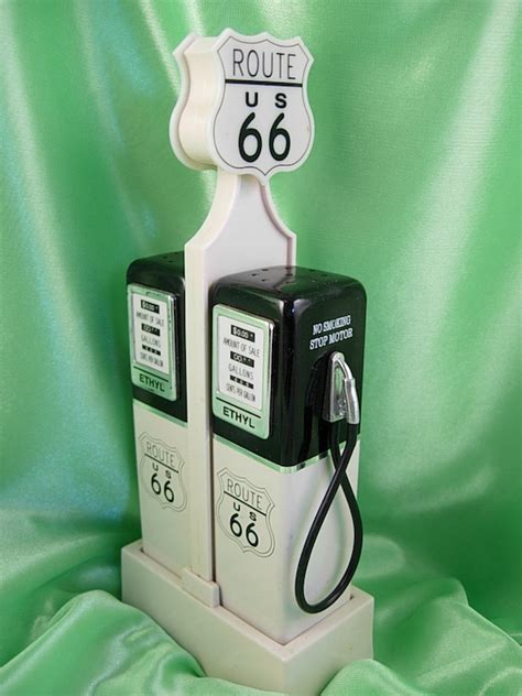 collectible route 66 gas station pump salt and pepper shakers