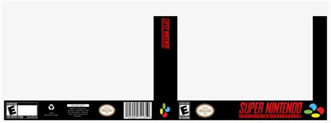 Super Nintendo Game Cover Template Free Transparent Png Download Pngkey
