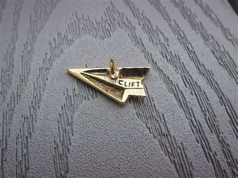 Paper Airplane Gold Lapel Pin Lapelpinplanet