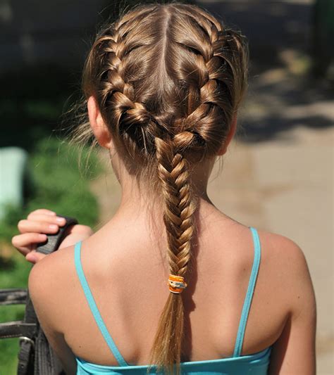 You can experiment with the positioning of the braid to create new looks. 9 Quick And Easy Hairstyles For Kids With Long Hair