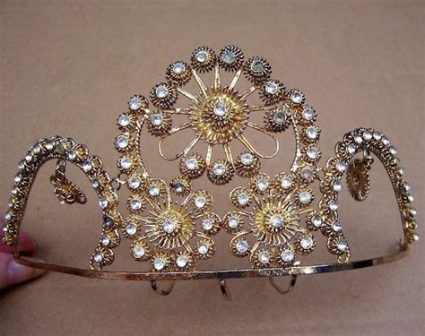 Vintage Tiara Comb Indonesian Sumatra Bridal Crown Hair