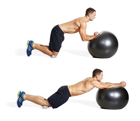 Swiss Ball Rollout Video Watch Proper Form Get Tips And More Muscle
