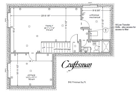 Basement Floor Plan Craftsman Finish Colorado Springs Jhmrad 52278