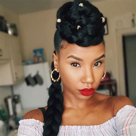 Stylecaster Protective Hairstyles To Try Braid N Go Natural Braided Hairstyles Pelo