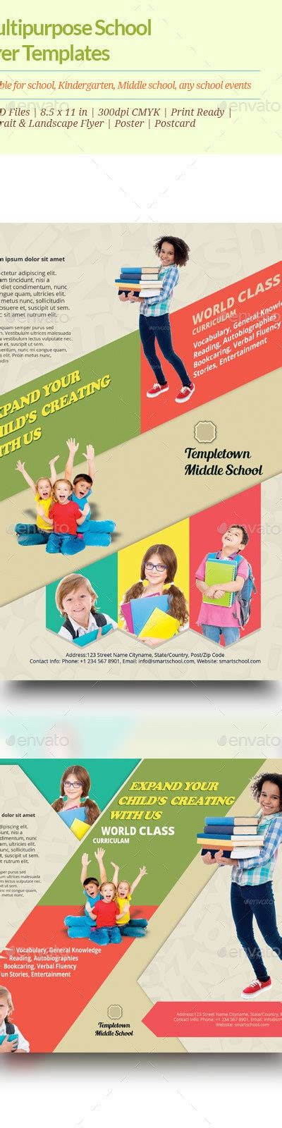 Multipurpose School Flyer Templates By Geon Graphicriver