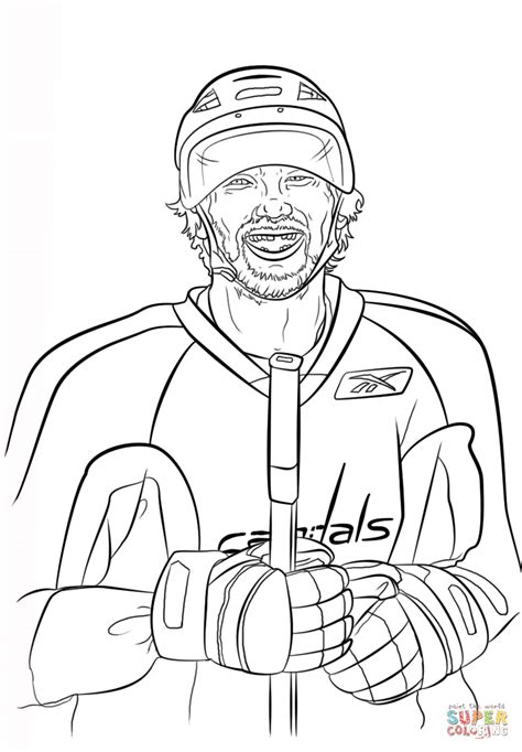 Alex Ovechkin Coloring Pages Clip Art Library