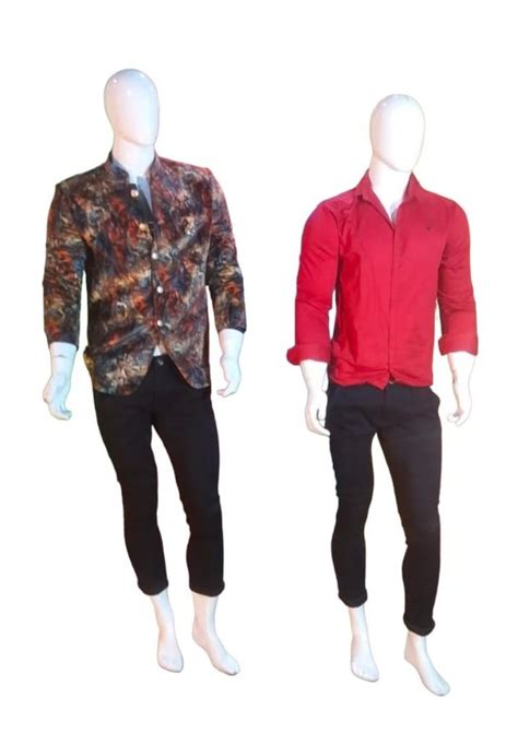 Standing White Male Fibre Mannequin Set For Garment Shop 512 At Rs