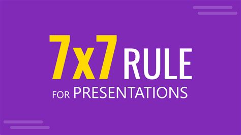 7x7 Rule For Presentations