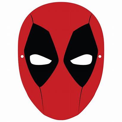 Deadpool Mask Template Paper Clipart Coloring Printable