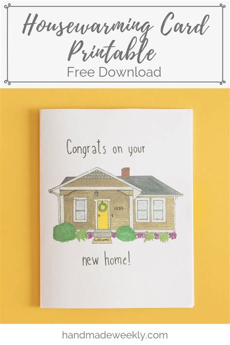Printable Housewarming Cards Free Printable Templates