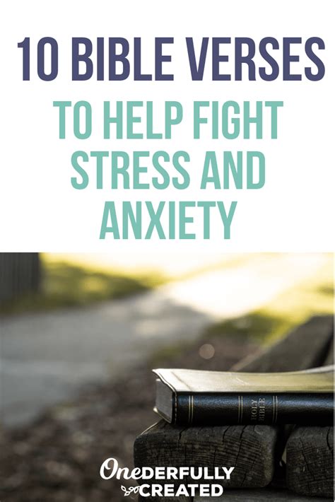 10 Bible Verses To Help Fight Stress And Anxiety Pinterest Becca