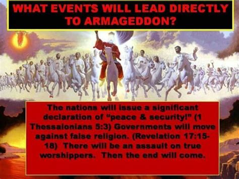 What Events Will Lead Directly To Armageddon Revelation Bible Study