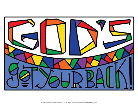 Gods Got Your Back Coloring Page And Poster — Illustrated Ministry