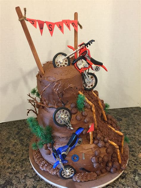 Dirt Bike Cake Dirt Bike Cakes Bicycle Cake Cake Ideas Desserts