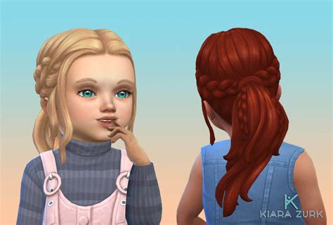 Sims 4 Toddler Braid Hair Cc Josephine Josie Jo Wmret