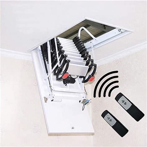 Electric Attic Pull Down Ladder Indoor Invisible Folding Stairs Loft