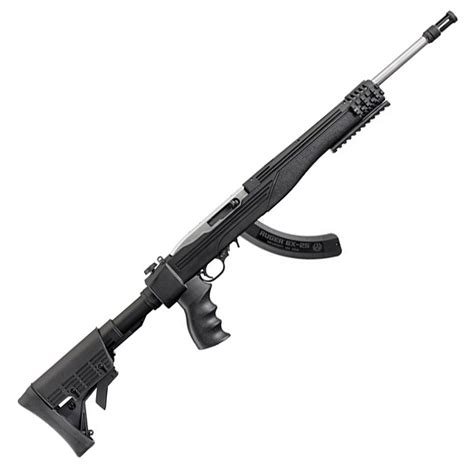 Ruger 1022 Tactical Stainlessblack Semi Automatic Rifle 22 Long