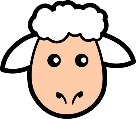 Download Sheep Clip Art ~ Free Clipart Of Cute Sheep Fluffy Hand Drawn
