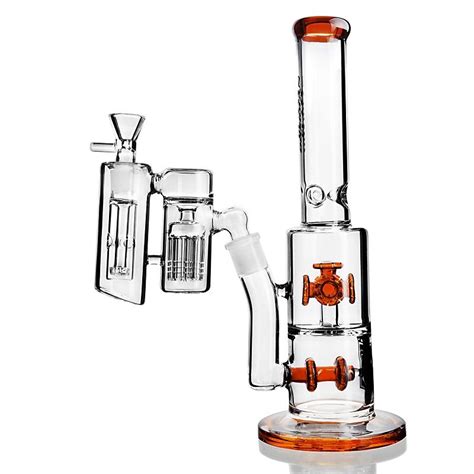 2021 Straight Tube Glass Bong With Ash Catcher Water Pipes Thick High Quality Bong Glass Oil Dab