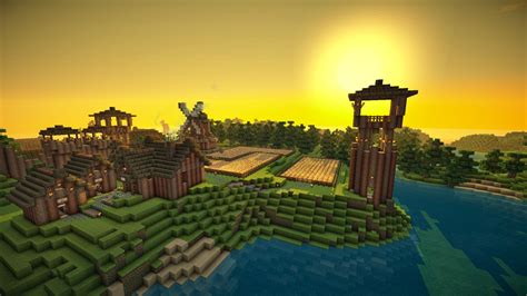 Viking Village With Harbour Minecraft Map