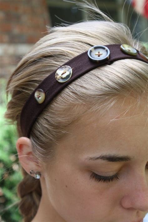 Super Cute Button Headbands Headbands Headband Tutorial Button