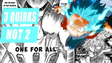 One For All Was Created With 3 Quirks My Hero Academia Theory Youtube