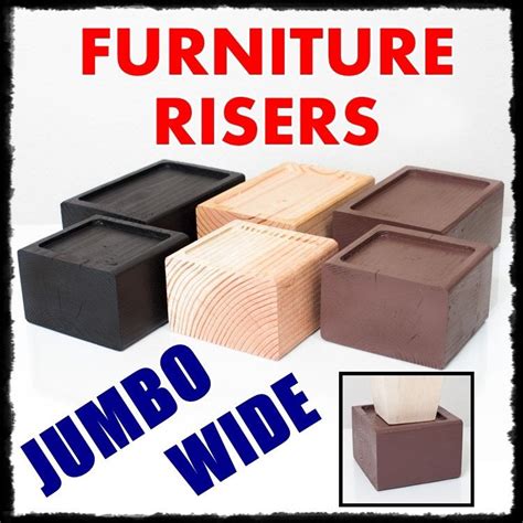 Not only were the legs still visible. FURNITURE RISERS | Furniture risers