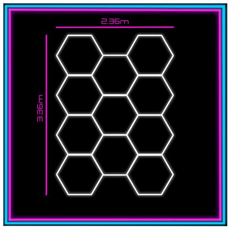 Ledhex Hexagon Ultrabright 6500k Led Hex Lights 11 Hex Grid System