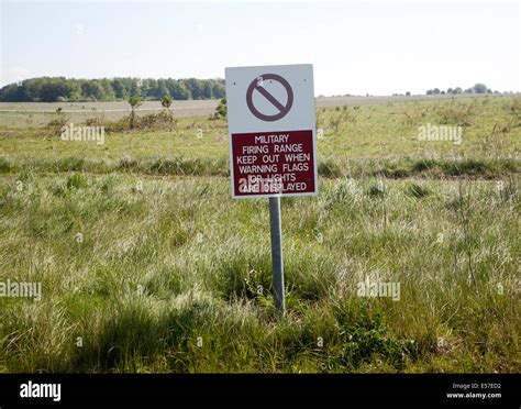 Ministry Of Defence Warning Sign About The Danger Posed By Military