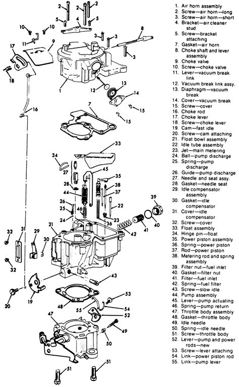 Ford Single Barrel Carburetor Diagram
