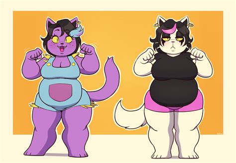 Safebooru 2020s 2021 2girls Anthro Anthro Only Breasts Cat Cat Paws Cat Pose Catti Deltarune
