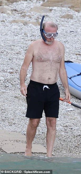U S Bono And The Edge Go Shirtless During Beach Day Daily Mail Online