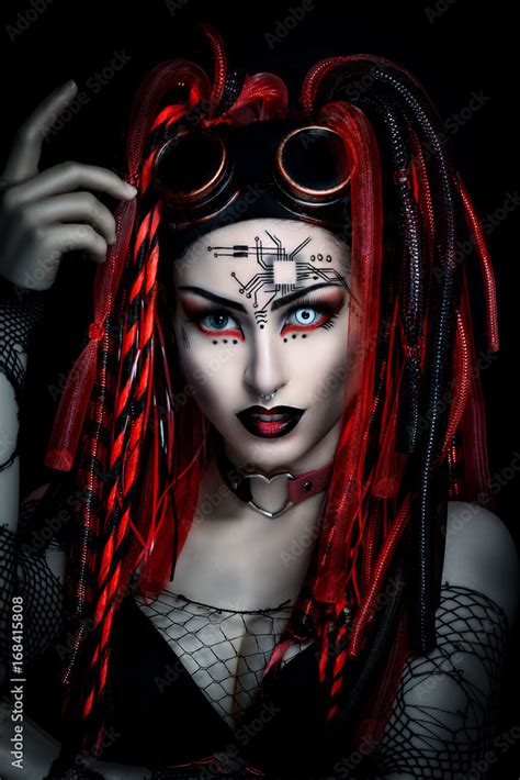 Cyber Goth Girl Gothic Stock Photo Adobe Stock