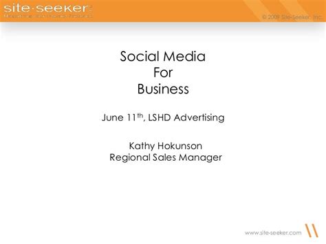 Social Media Brief Overview