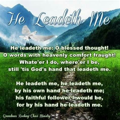 He Leadeth Me He Leadeth Me Hymns Of Praise Hymn