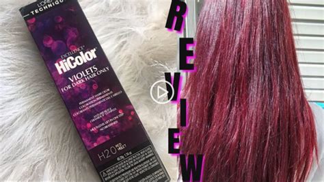 How To Dye Your Hair Red Violet Without Bleach Loreal Hicolor