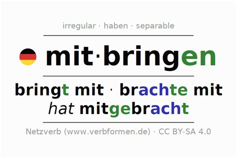 Examples German Mitbringen Sentences With Grammar And Usage