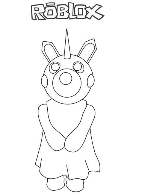 Spider Piggy Roblox Coloring Page Free Printable Coloring Pages For Kids