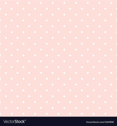 Seamless Pattern White Polka Dots Pink Background Vector Image
