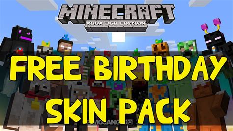 Minecraft Xbox 360 Free Birthday Skin Pack Leaked How To Get Free