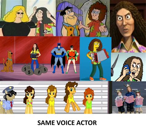 Same Voice Actor Weird Al Same Voice Actor Know Your Meme