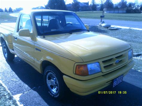 1996 Ford Ranger Stepside Standard Cab Chrome Yellow With 31000