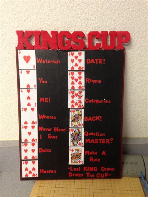 Kings cup rules | Drinking games for parties, Fun drinking games